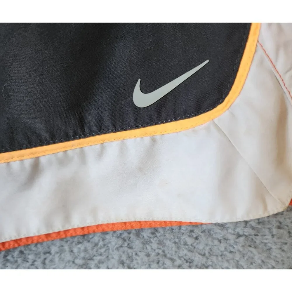 Nike Beach Black &‎ Orange Athletic Lined Board Shorts Swim Trunks Size Large